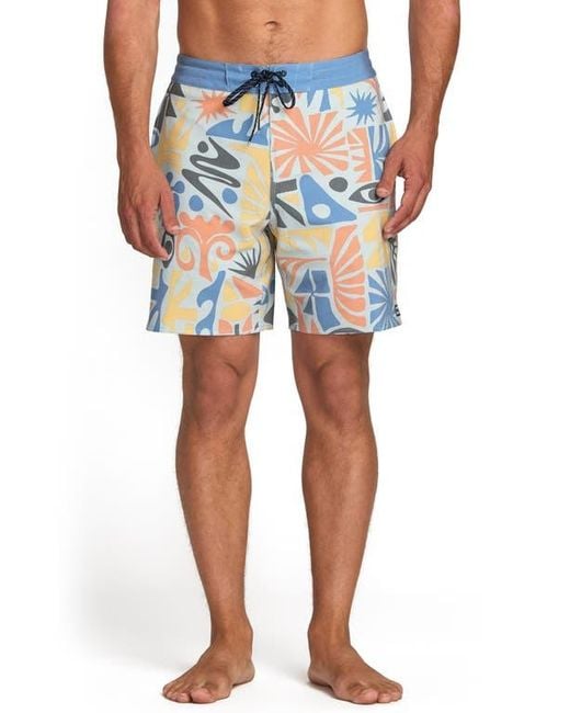Billabong Blue Good Times Lo Tide Board Shorts for men