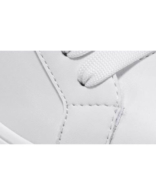 DKNY White Lobeco Platform Sneaker