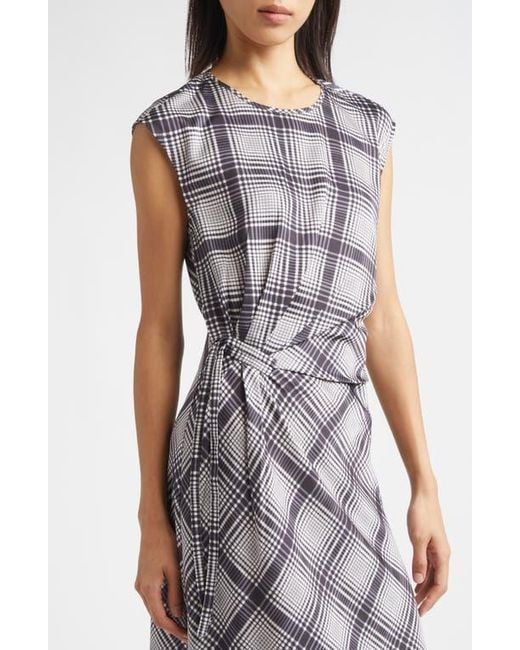 10 Crosby Derek Lam Multicolor Adelita Lattice Print Midi Dress