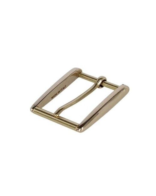 Trafalgar Metallic 35Mm Rectangular Classic Solid Brass Roller Harness Belt Buckle for men