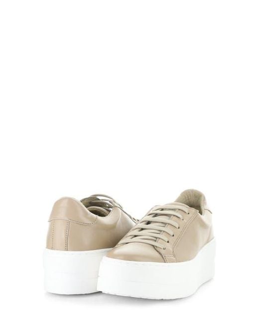 Bos. & Co. White Maya Platform Sneaker