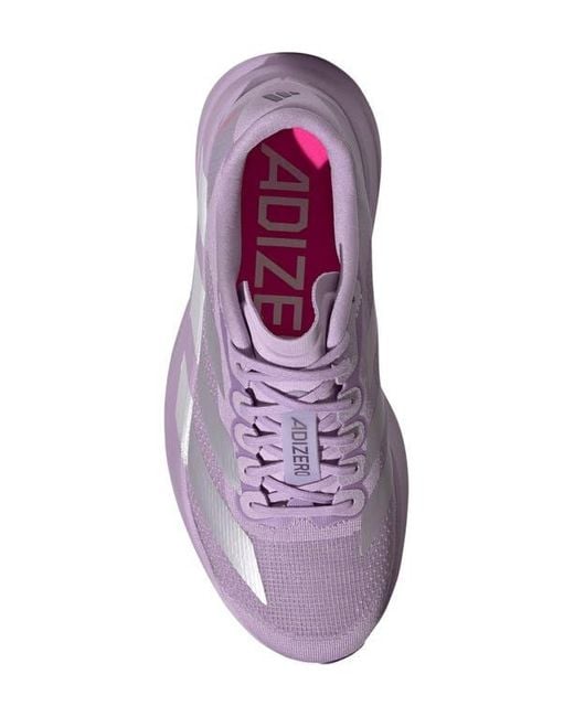 Adidas Purple Adizero Evo Sl Running Shoe