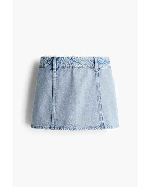 H&M Blue Mini Skirt