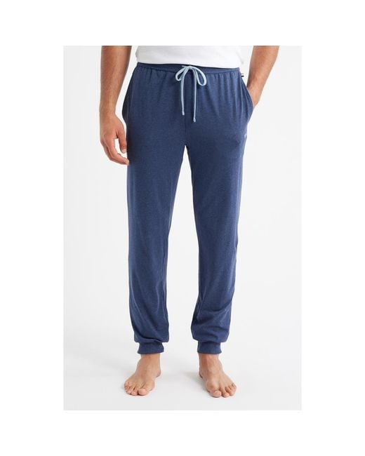 Boss Blue Mix Match Stretch Cotton Pajama Pants for men