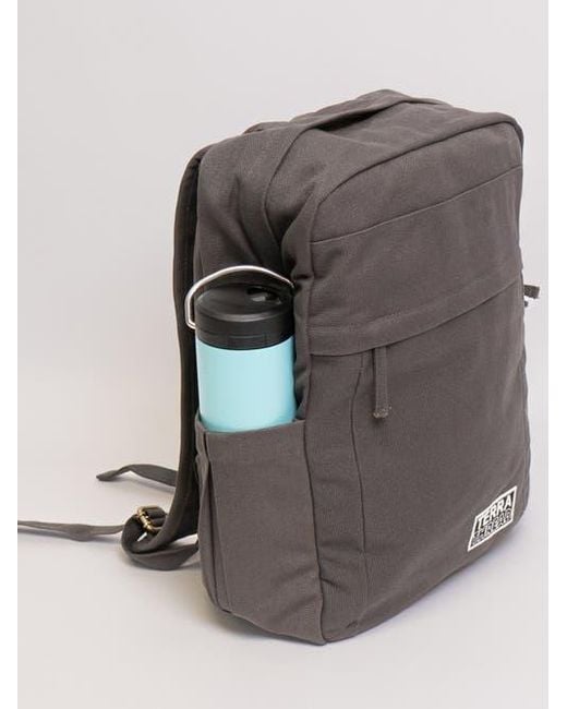 Terra Thread Gray Organic Cotton Backpack