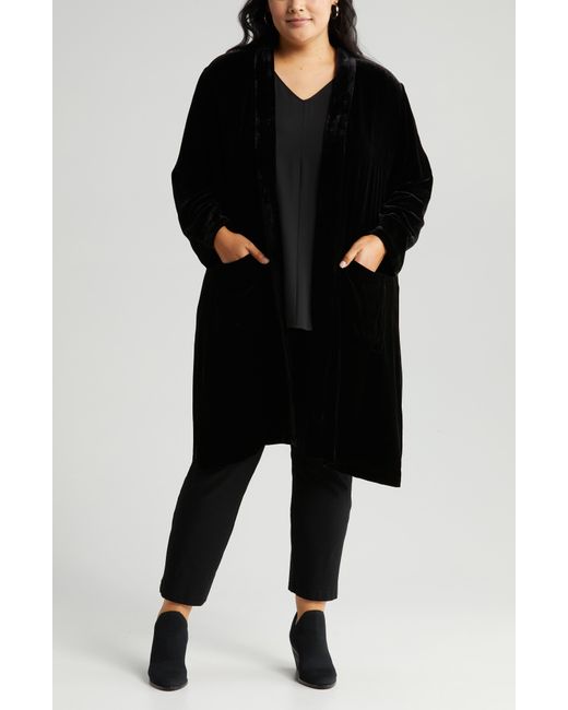 Eileen fisher shop velvet jacket sale