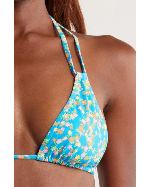 Kulani Kinis Blue Halter Bikini Top