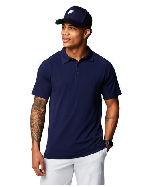 Fabletics Blue The Training Day Polo for men