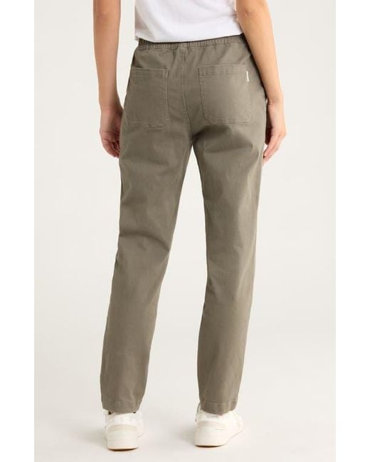 Free Fly Gray Pacifica Stretch Twill Drawstring Pants