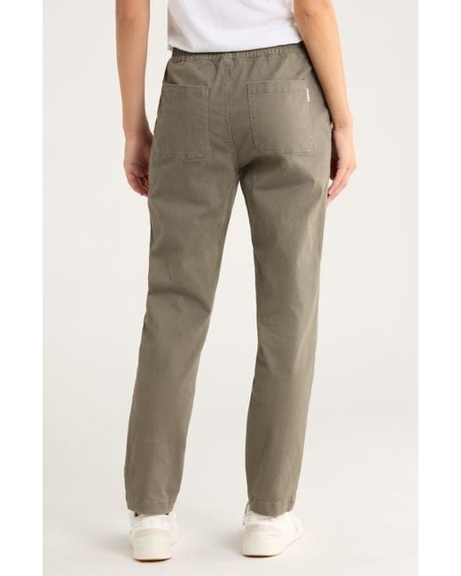 Free Fly Gray Pacifica Stretch Twill Drawstring Pants