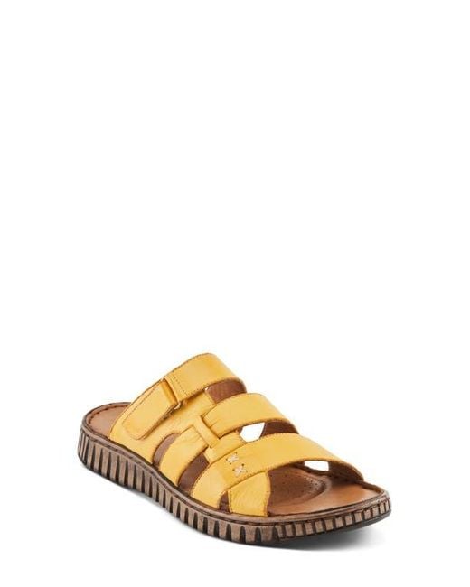 Spring Step Metallic Olly Slide Sandal