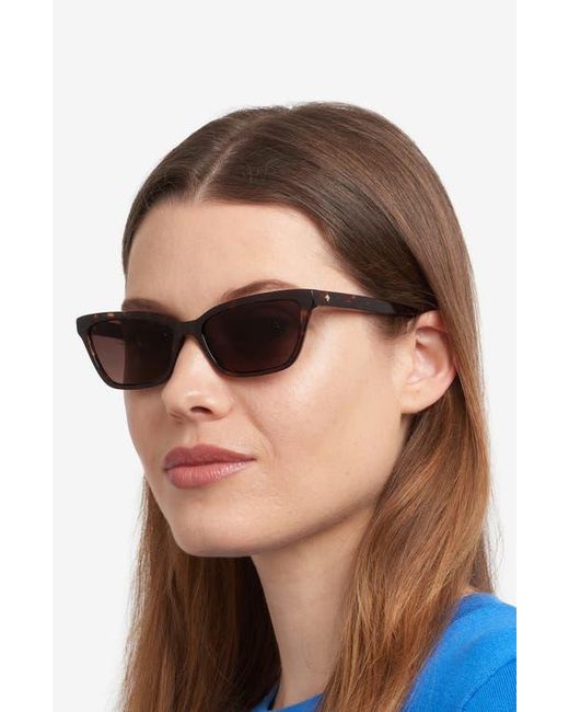 Kate Spade Black Aisha 55Mm Gradient Ectangular Sunglasses