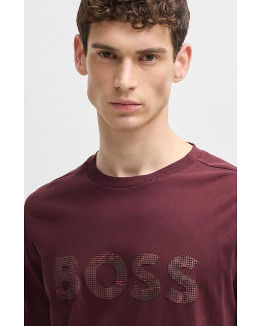Boss Red Glamping Logo Graphic T-Shirt for men