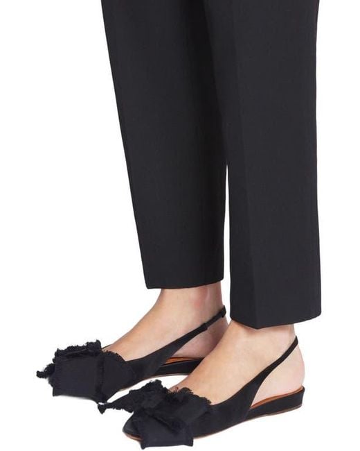 Lanvin Black Slingback Ballerina Flat