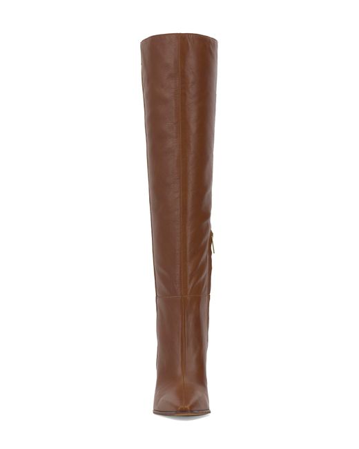 Vince Camuto Brown Tiasie Over The Knee Wedge Boot