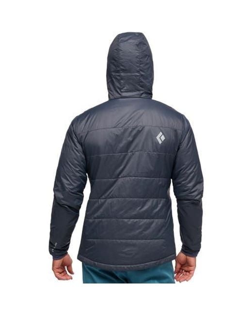 Black Diamond Blue Solution Hooded Jacket for men