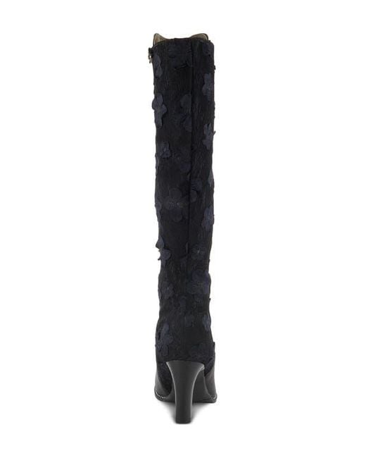 Spring Step Black Rozena Knee High Boot
