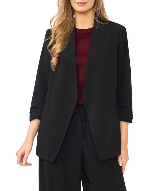 Halogen® Black Open Front Blazer
