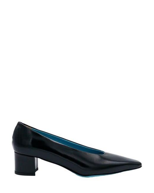 Valentina Rangoni Blue Vera Block Heel Pump