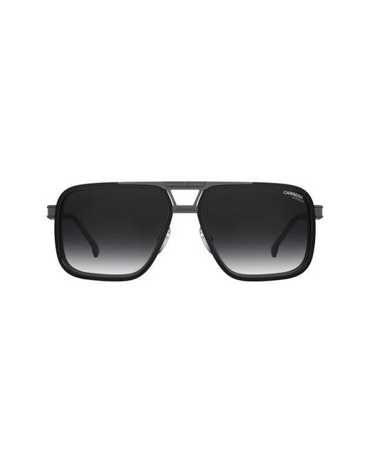 Carrera Black 61Mm Gradient Rectangular Sunglasses for men