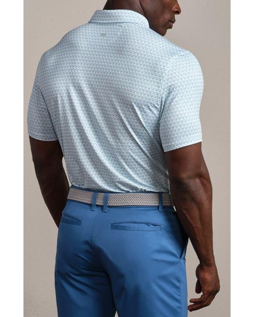 Rhone Blue Drive Time Performance Polo for men