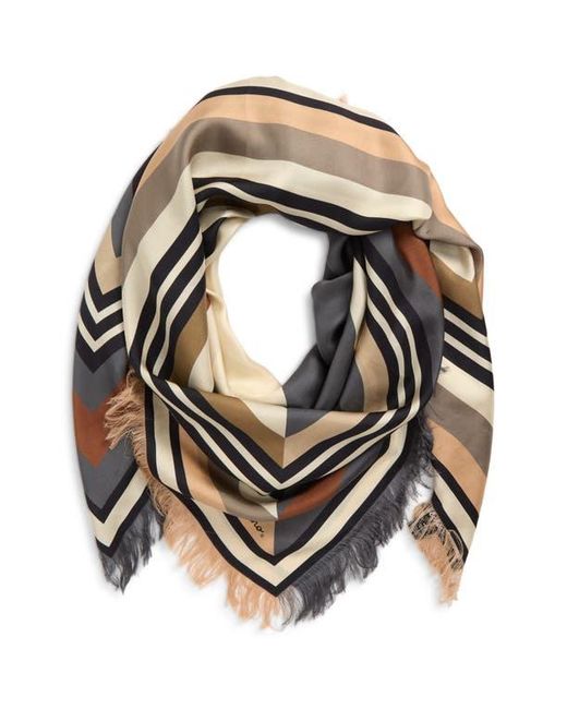 Echo Multicolor Half And Half Silk Scarf