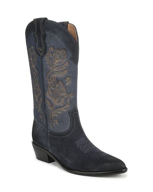 Sam Edelman Black Rue Western Boot