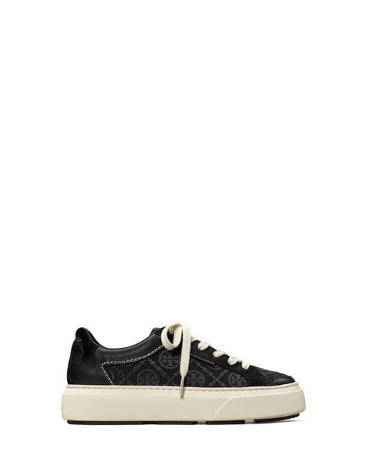 Tory Burch White T Monogram Ladybug Sneaker