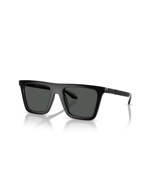 Versace Black 53mm Rectangular Sunglasses