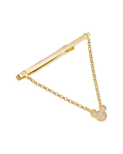 Cufflinks Inc. Metallic X Disney Mickey Crystal Chain Tie Bar With Chain for men