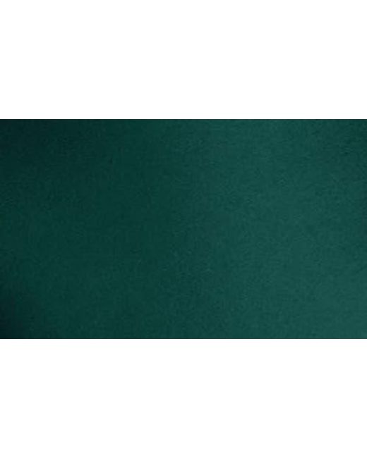 Alfred Sung Green Bow One-Shoulder Satin Twill Mermaid Gown