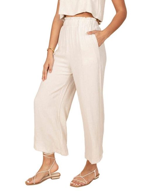 Petal & Pup Natural Eleanor Wide Leg Linen Pants