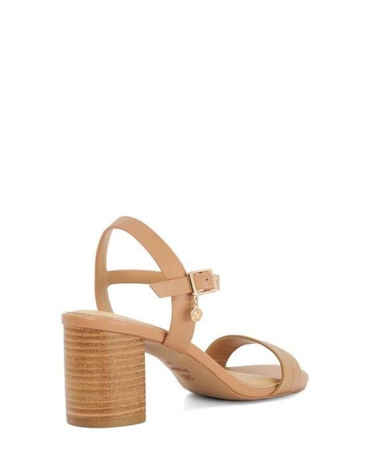 Dune Natural Jaycie Ankle Strap Sandal