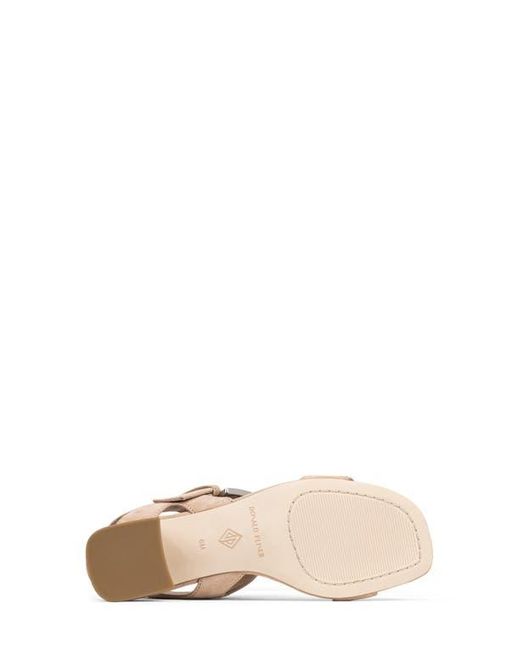 Donald J Pliner Natural Croc Embossed Heel Sandal