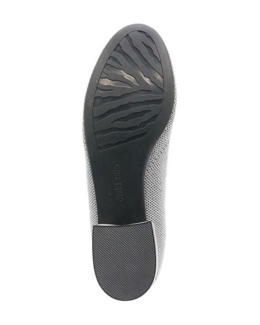 David Tate Black Runway Ballet Flat