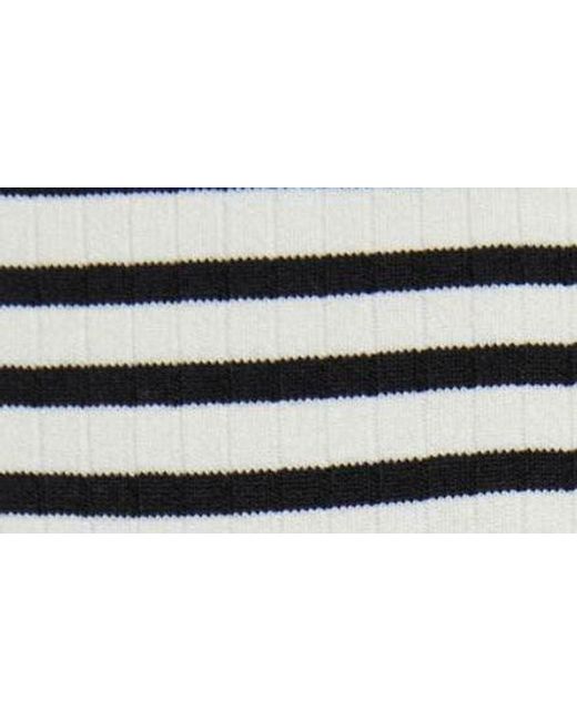 & Other Stories Black & Marnie Stripe Rib Socks