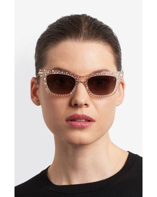 Stuart Weitzman Multicolor 52Mm Gradient Cat Eye Sunglasses
