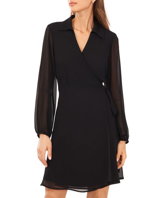Halogen faux wrap dress cheap