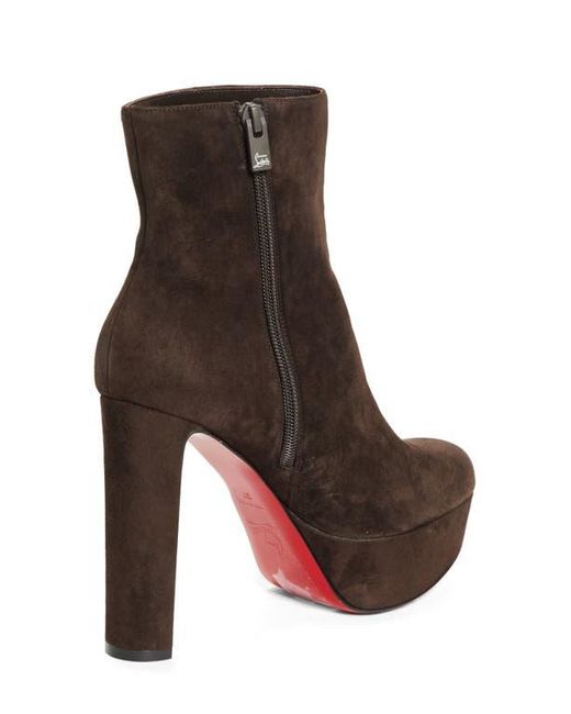 Christian Louboutin Brown Loo Platform Bootie