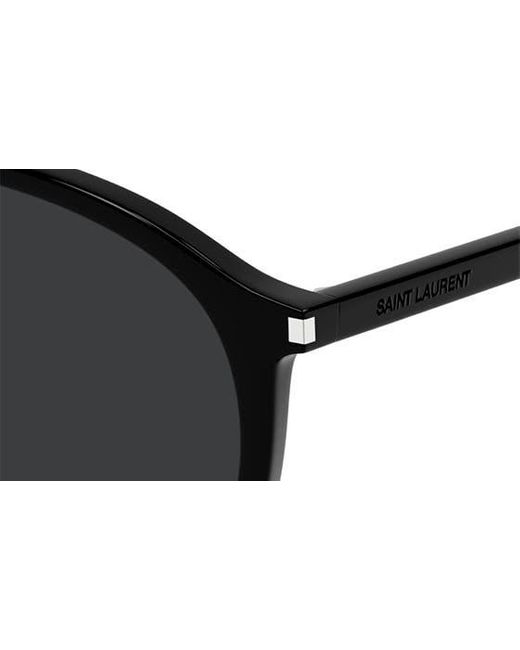 Saint Laurent Black 54mm Navigator Sunglasses