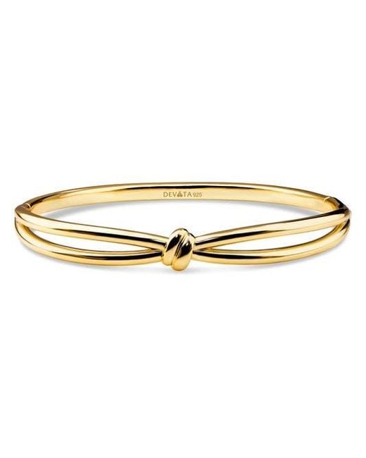DEVATA Metallic Love Knot Bangle Bracelet