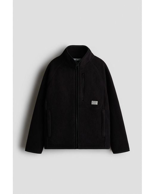 H&M Black Fleece Jacket for men