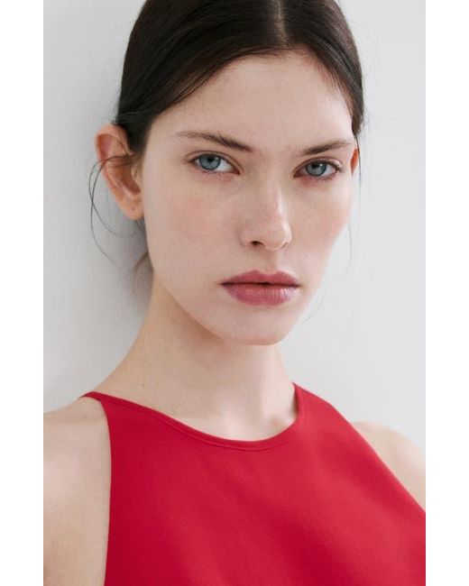 Mango Red Open Back Halter Neck Jumpsuit
