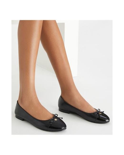 Tory Burch Black Cap Toe Ballet Flat