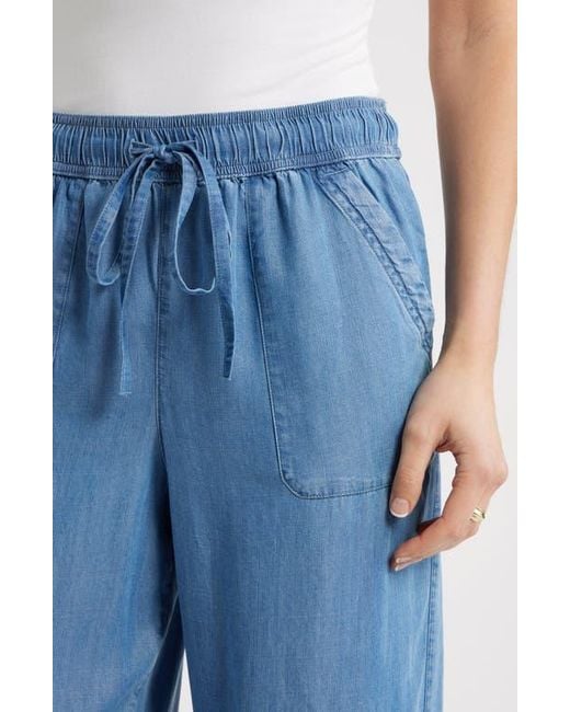 Caslon Blue Ankle Drawstring Utility Pants