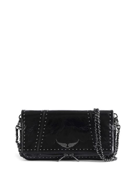 Zadig & Voltaire Black Rock Leather Crossbody Bag