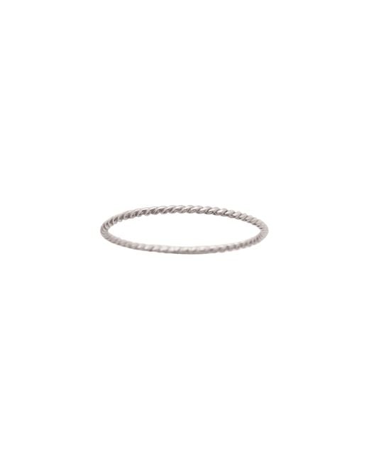 MADE BY MARY Metallic Twisted Stacking Ring