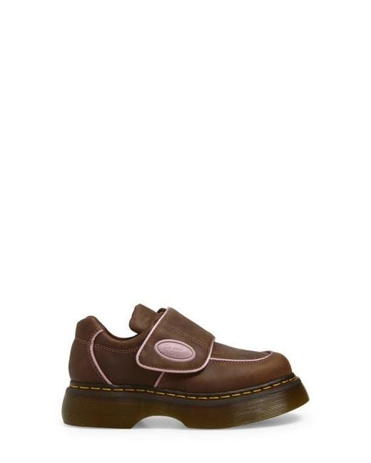 Dr. Martens Brown Buzz Strap Platform Shoe