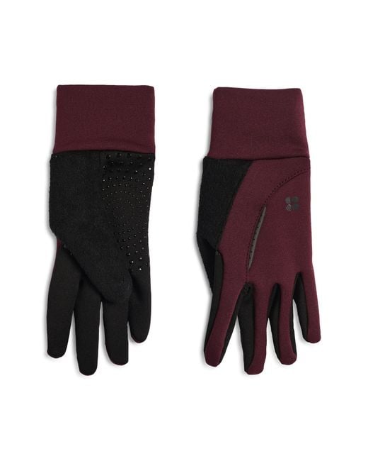 Sweaty Betty Purple Run Gloves