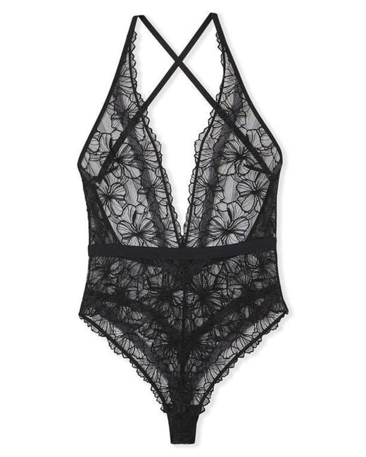 Etam Black Hedonisme Lace Teddy